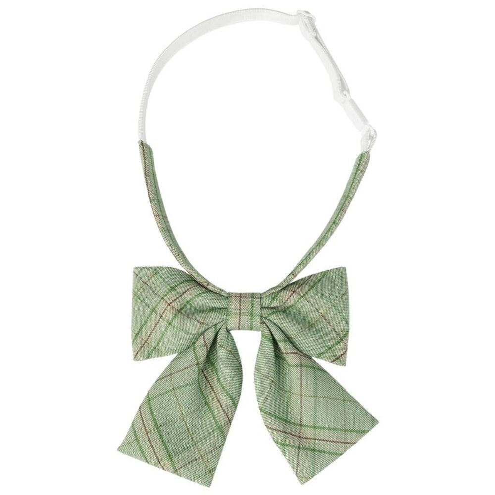 Pre-tied Bowties Adjustable Colorful Plaid Tartan Checked Bow Ties Green